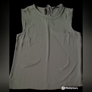 NWT J. Crew Ruffle Trim Sleeveless Top Size 4